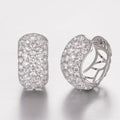 3 ctw Lab Diamond Pavé Bubble Earring Platinum