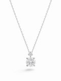 Toi et Moi Lab-Grown Diamond Pendant in 14K Gold — 1ct & 0.10ct Round Diamonds