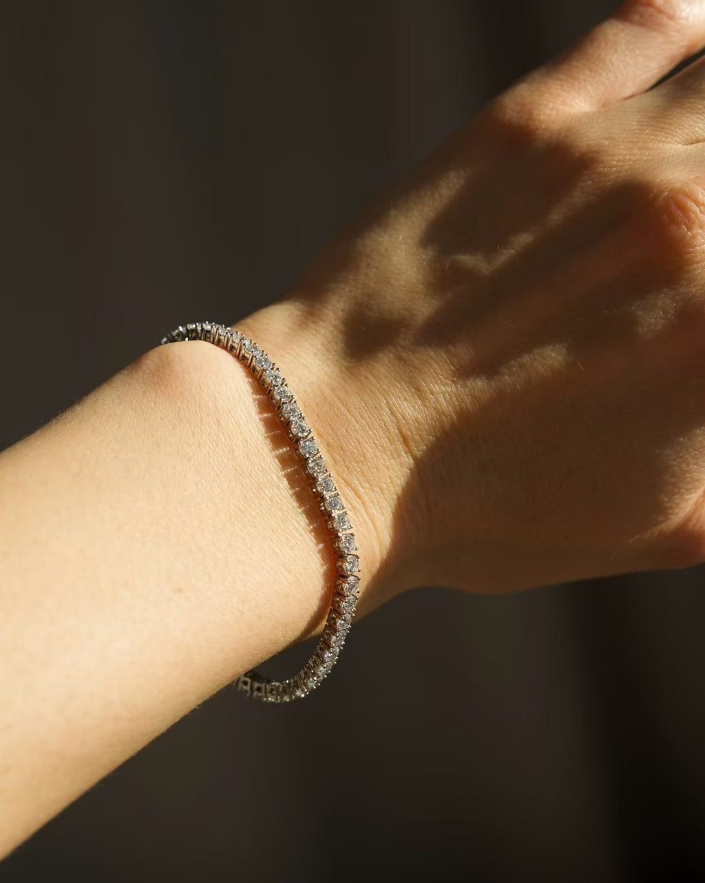 CTW 4.17 Carat Lab Grown Diamond Tennis Bracelet