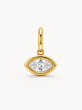 CTW 1 Carat 18K Bezel Marquise Lab Grown Diamond Pendant