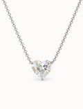 Heart Lab Diamond Necklace in 14K Gold IGI Certified