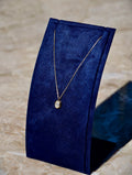 0.949 Carat Oval Bezel-Set Lab-Grown Diamond Necklace in 18K Gold