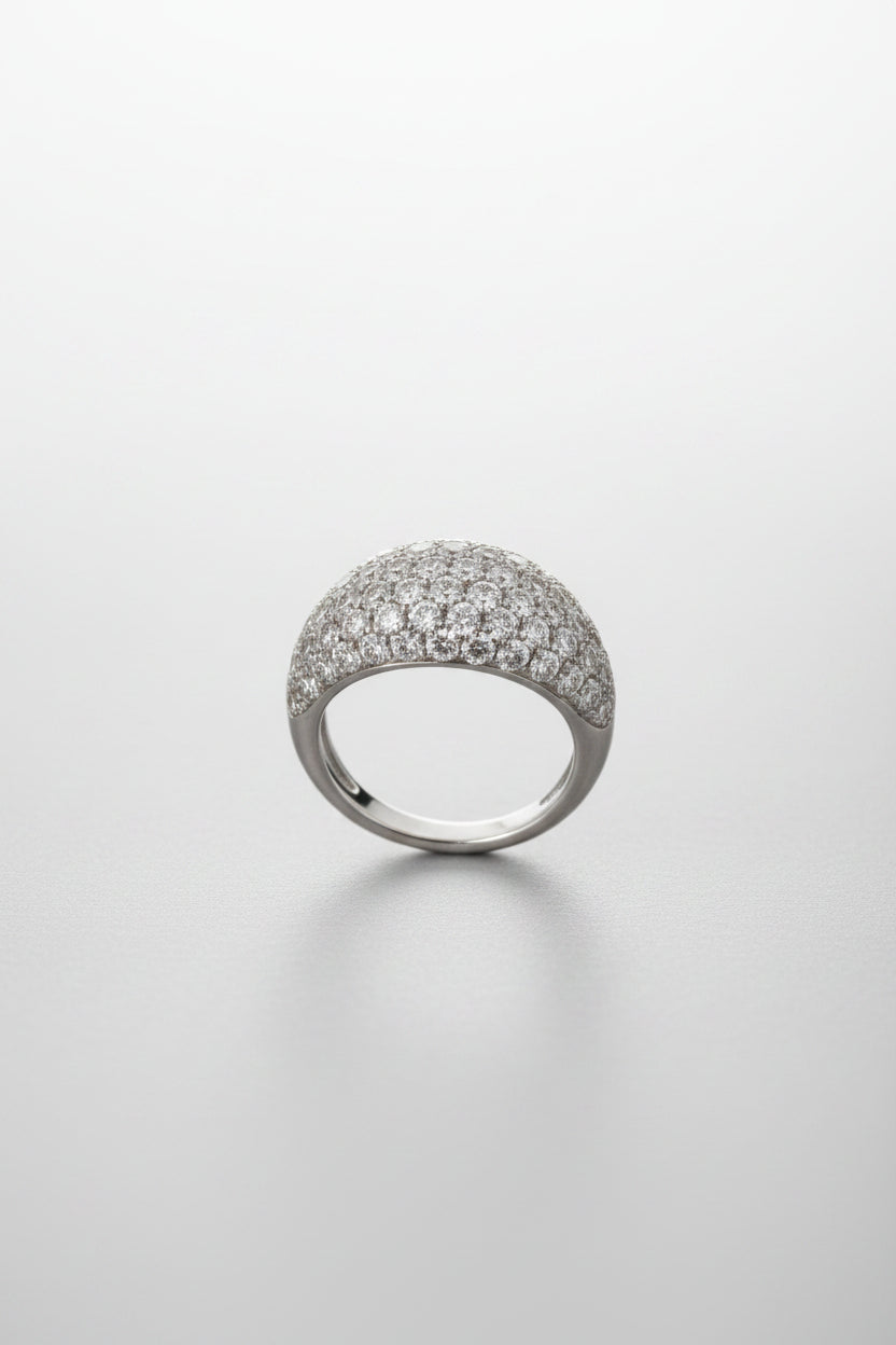 Pavé Lab-Grown Diamond Heirloom Ring in 14K Gold