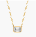 2 Carat Emerald-Cut Diamond Bezel Ring in 18K Yellow Gold