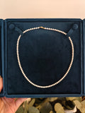 4mm Freshwater Pearl Necklace with 14K Gold Magnetic Clasp