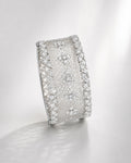 Lumière Weave - Floral Lace Diamond Bracelets in 18K White Gold