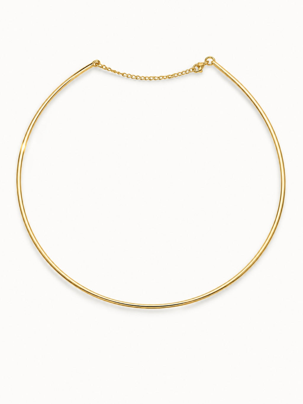 18K Omega Choker Necklace