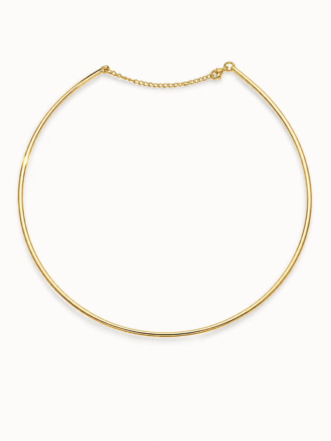 18K Omega Choker Necklace
