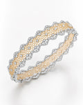 Lumière Weave - Floral Lace Diamond Bracelets in 18K Gold