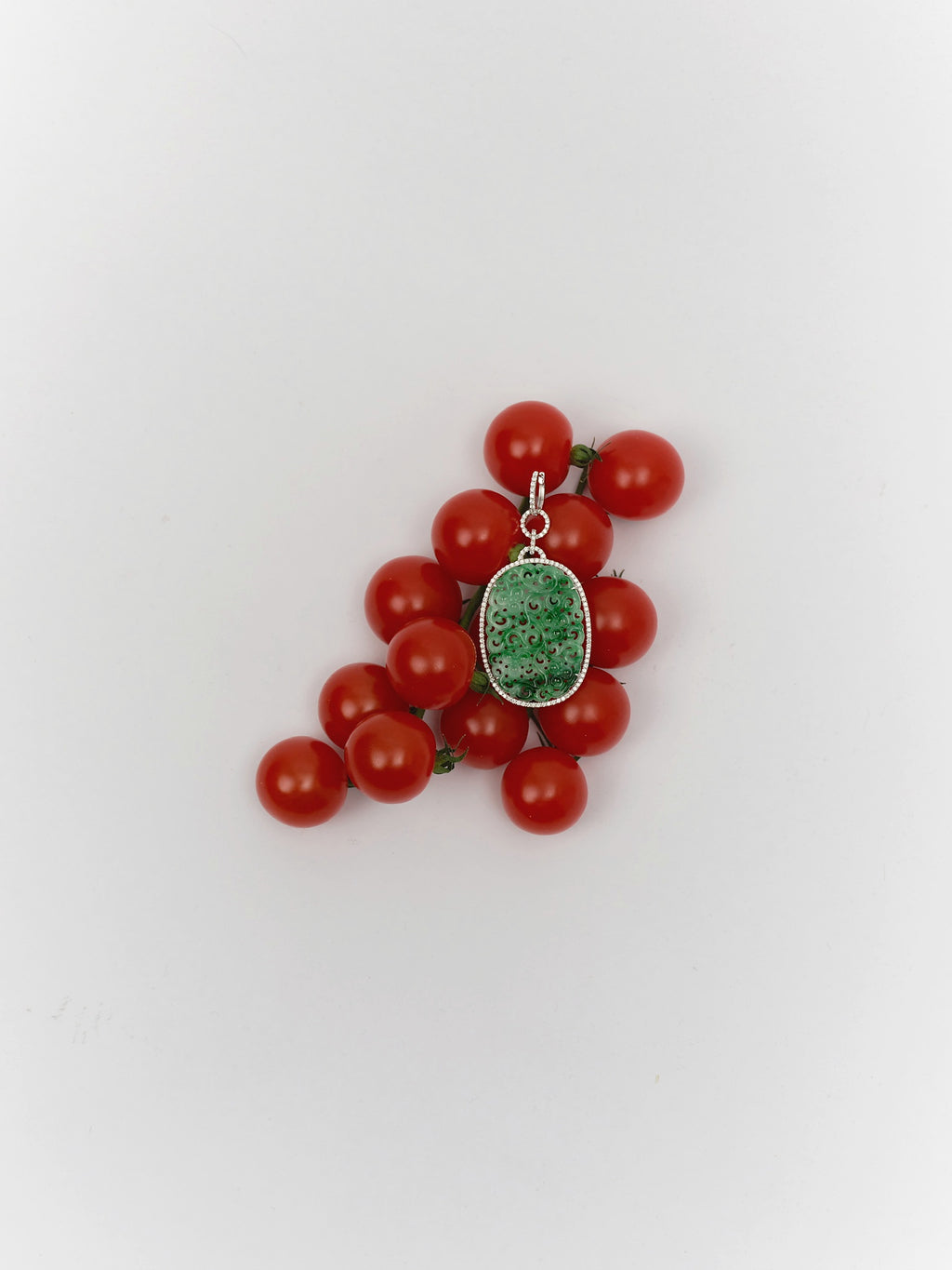 Carved Jade Earrings