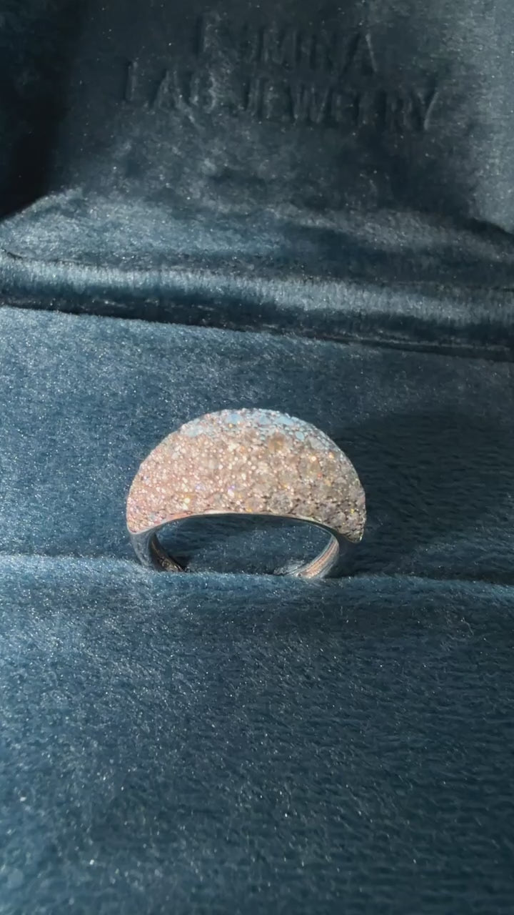 Pavé Lab-Grown Diamond Heirloom Ring in 14K Gold